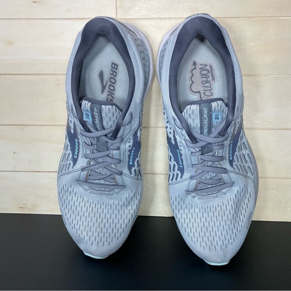 Brooks Adrenaline 21 GTS Grey Women's Size 10 Running Shoes D Wide Sneakers - Picture 8 of 11